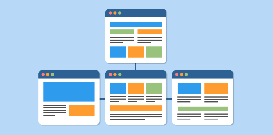 Web page structure on WordPress sites