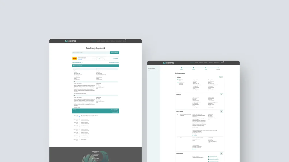 Logistics CRM system