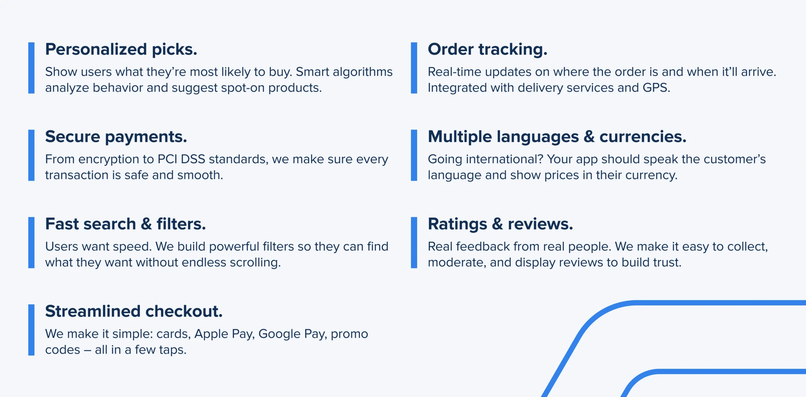 E-Commerce Mobile App Features