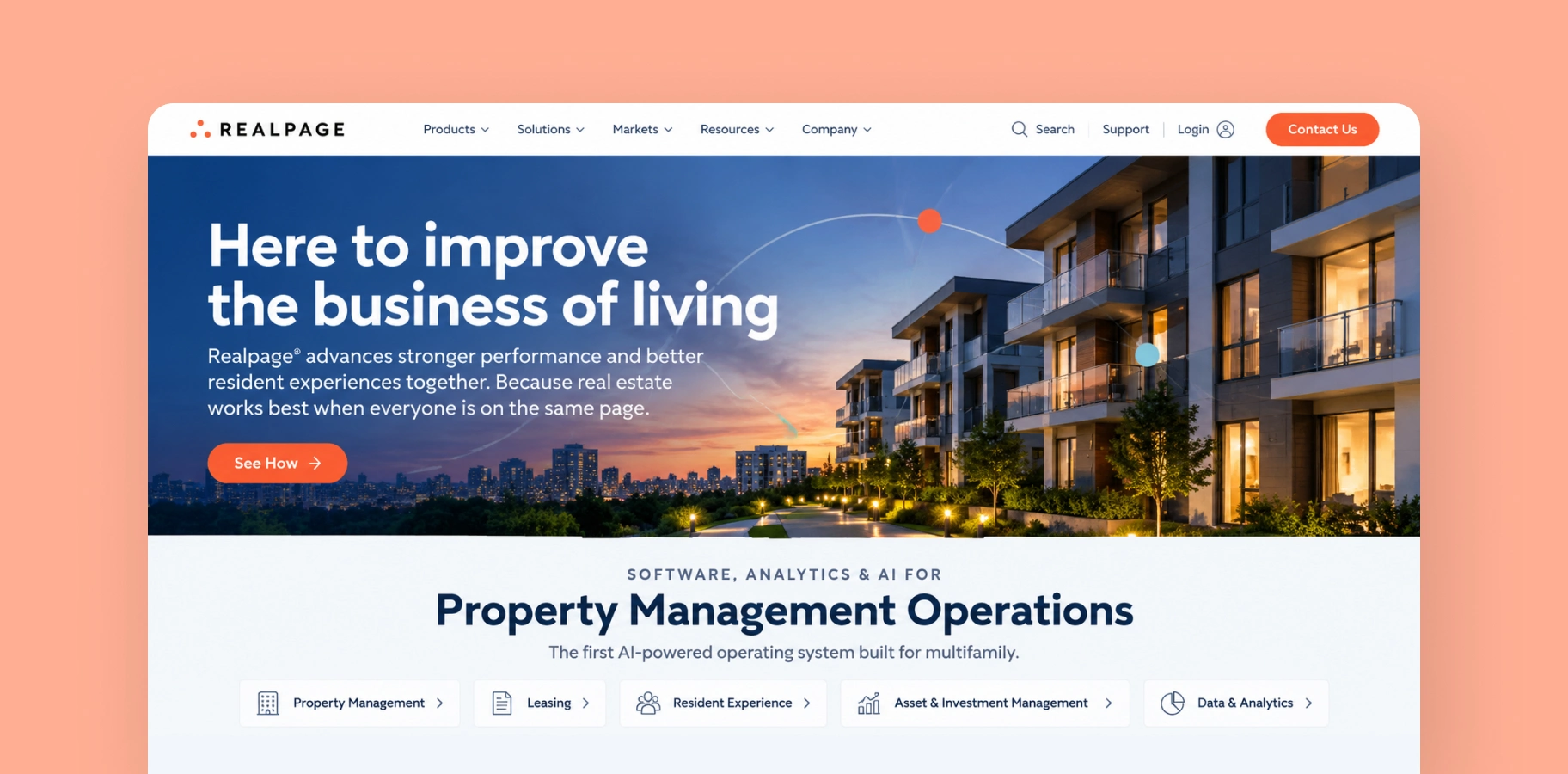 RealPage Investment Management platform for real estate asset and portfolio management