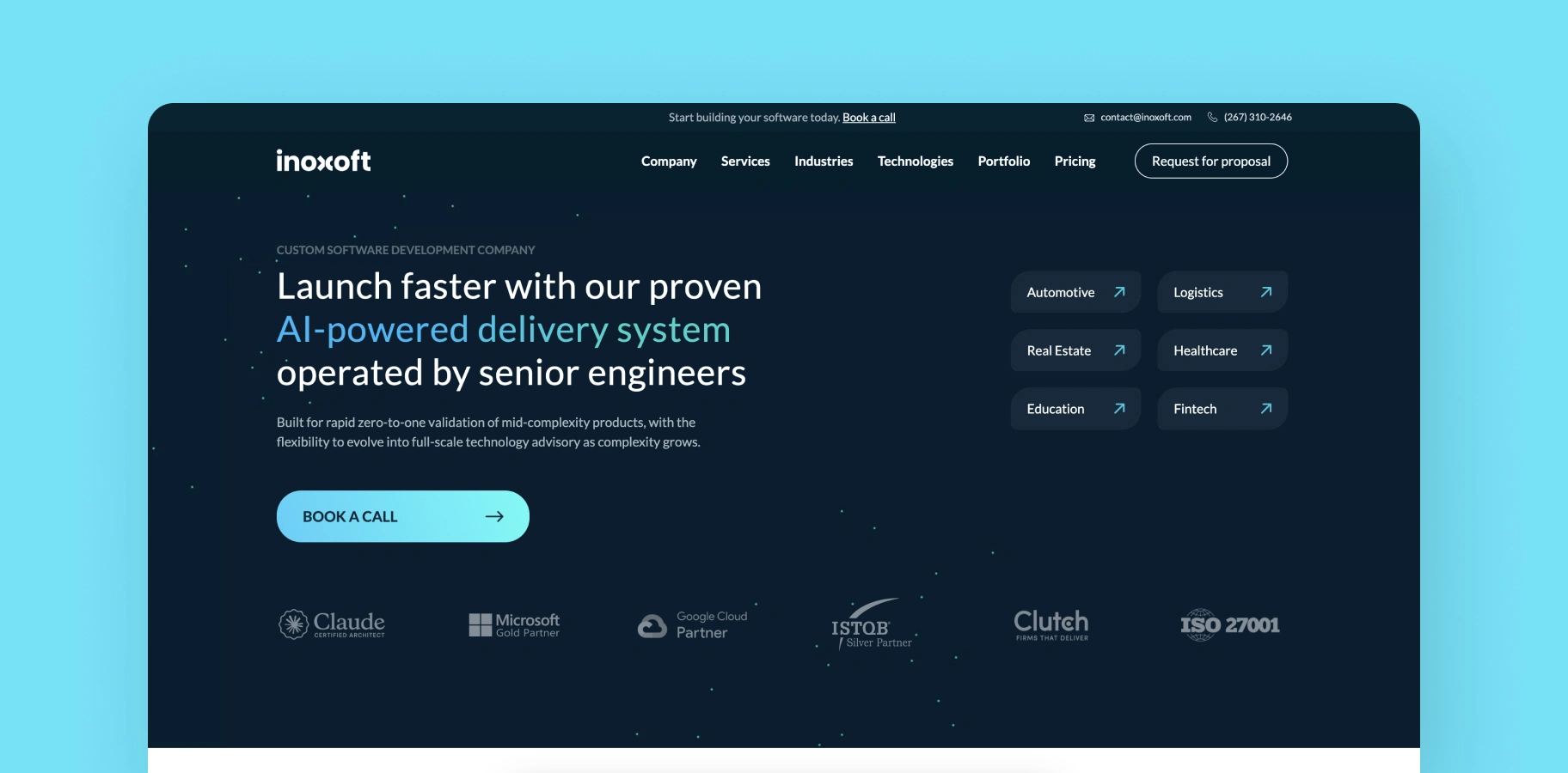 Inoxoft real estate software development services for property and portfolio management